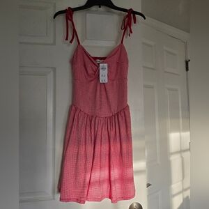 Red Gingham Romper Hollister
